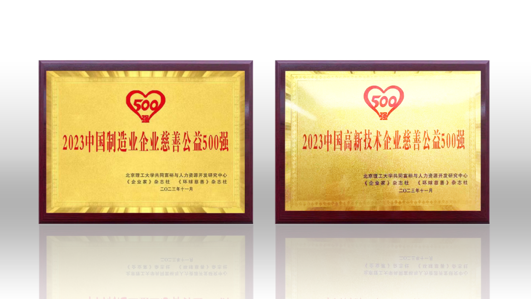 2023中国企业慈善公益500强发布 EVO视讯官方网站荣登两项榜单